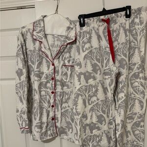 Gilligan & O'Malley women's Pajama Set with Red Trim